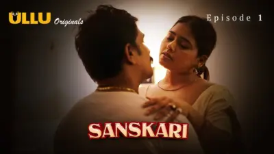 This is the Image of the Sanskari Episode 1 Web Series from ULLU OTT.